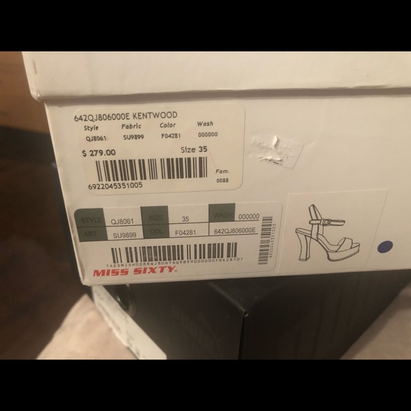 ⭐️ Miss sixty blue shoes size 6 - Picture 4 of 4